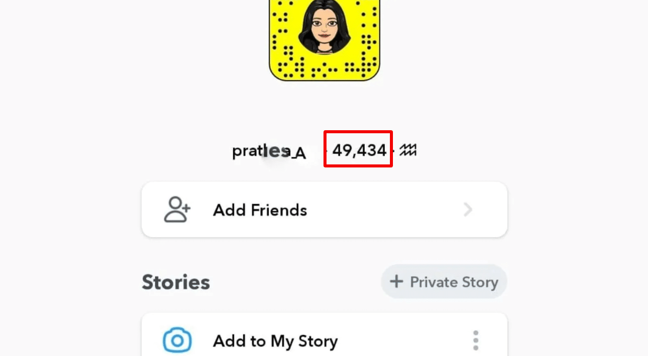 Qu'est-ce que cela signifie lorsqu'une fille a un score élevé sur Snapchat ?