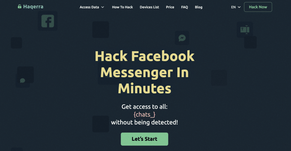 How to Hack a Facebook Account on a Mobile Phone with haqerra